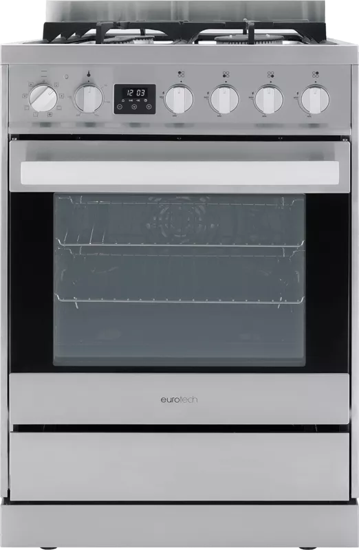 Eurotech 60cm Dual Fuel Freestanding Cooker - Stainless
