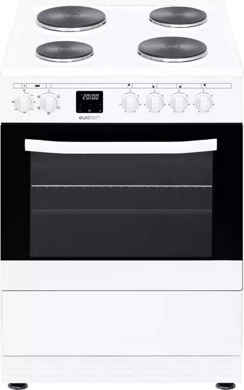 Eurotech 60cm Hotplate Freestanding Cooker - White *Discontinued*