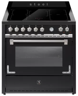 Steel Oxford 90cm Electric Freestanding Cooker